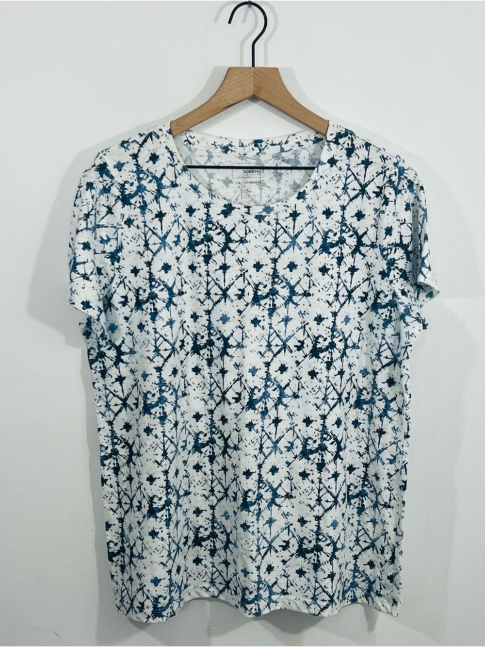 Sonoma Everyday Tee Splatter Tie Dye Short Sleeve Pullover Round Neck Size XL